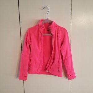 Electric pink windbreaker